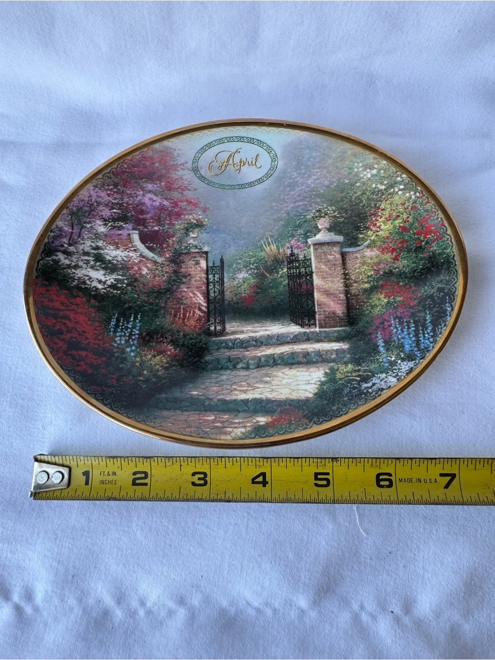 Thomas Kinkade April Daily Gifts from Gods Garden Bradford Exchange